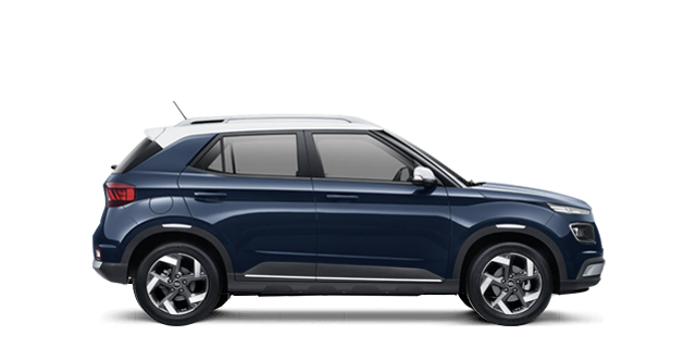 A Hyundai car from side angle