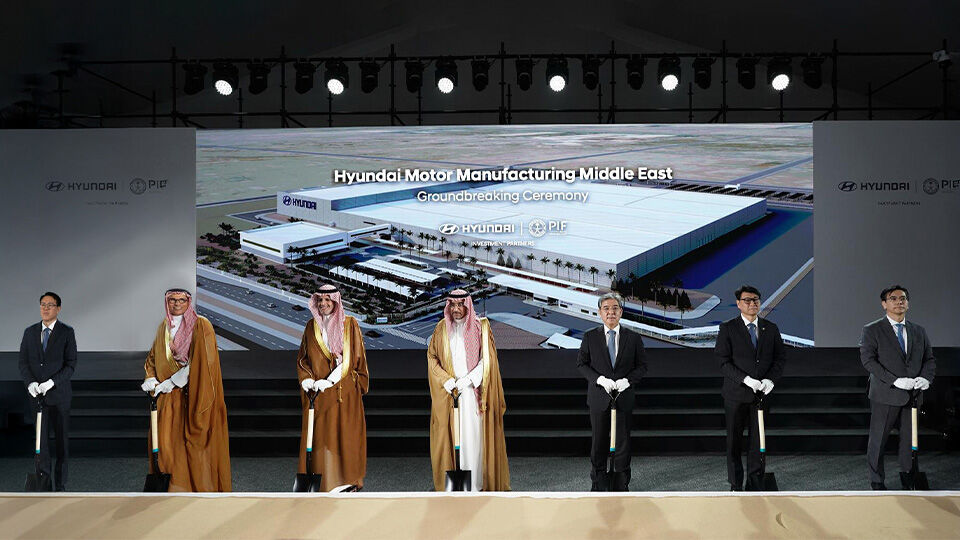 PIF’s Joint Venture with Hyundai Motor Company, Hyundai Motor Manufacturing Middle East, celebrates groundbreaking milestone